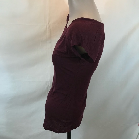 American Dream Red Fitted Flutter Sleeve Tee - Picture 2 of 7